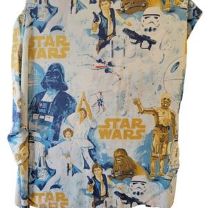Vintage Star Wars 1977 Twin Coverlet Darth Vader Luke Skywalker R2D2 C3P0 76x106